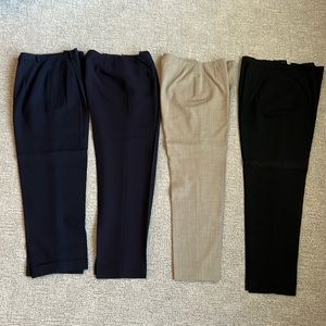 4 pairs of Ann Taylor/AT Loft petite slacks
